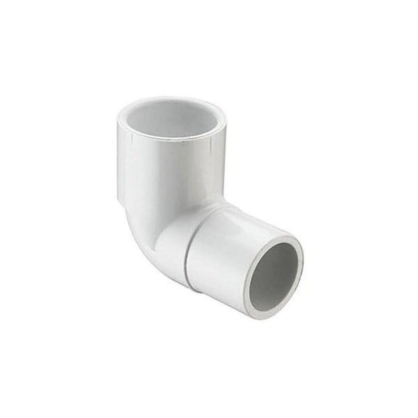 Street 90 deg Elbow, 1/2 in, Spigot x Socket, SCH 40/STD, PVC