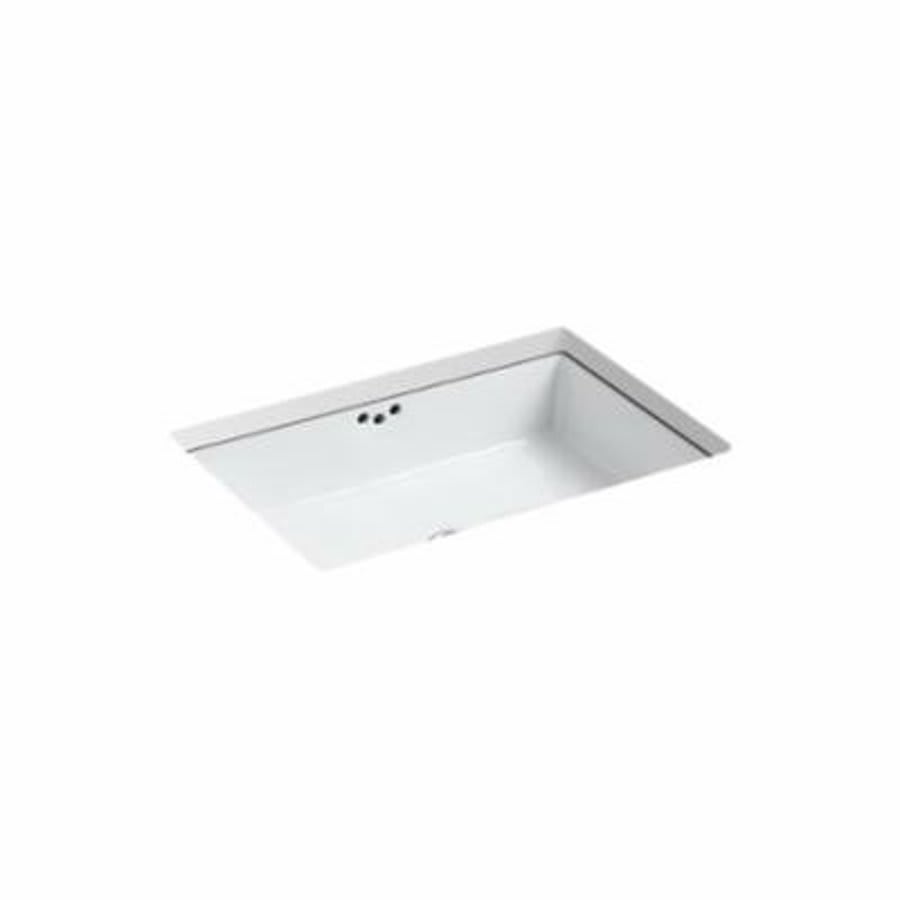 Kathryn® Under Mount Lavatory Sink, ADA, 23-7/8 x 15-5/8 x 6-1/4 in, Vitreous China, White