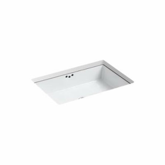 Kathryn® Under Mount Lavatory Sink, ADA, 23-7/8 x 15-5/8 x 6-1/4 in, Vitreous China, White