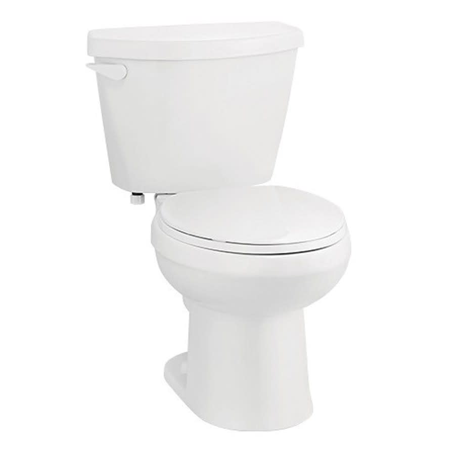 LIBERTY® Toilet Bowl, Floor Mount, 12 in Rough, Elongated Bowl, White