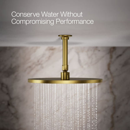 Contemporary Round 12" Single Function 2.5 GPM Rainhead with MasterClean Sprayface and Katalyst Air-Induction Technology