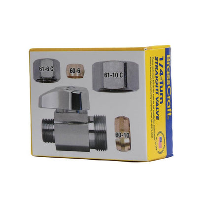 1/2 in. Compression Inlet x 3/8 in. Compression Outlet Straight Valve