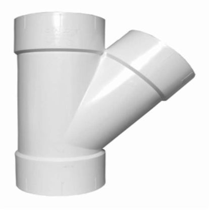 Wye, 2 in, Hub, DWV, PVC