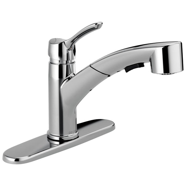 Collins™ Kitchen Faucet, Deck Mount, ADA, 1 Lever Handle, 1 or 3-Hole, Chrome