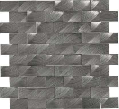 Structure Gunmetal Brick 1X2 Satin