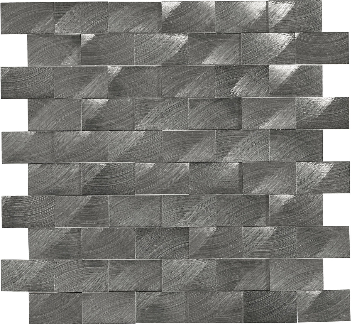 Structure Gunmetal Brick 1X2 Satin