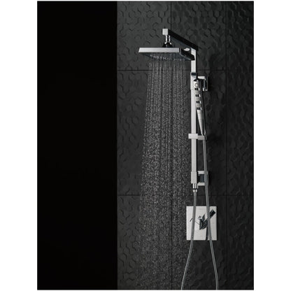 Emerge 18" Angular Shower Column with Hose and Integrated Diverter - Less Shower Head and Hand Shower