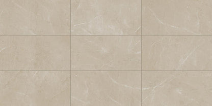 Perpetuo Elegant Beige Rectangle, Wave 12X24 Satin