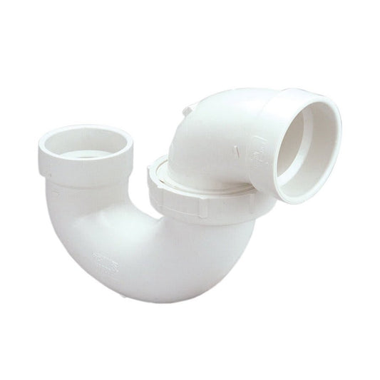P-Trap, 1-1/2 in, Hub, DWV, PVC