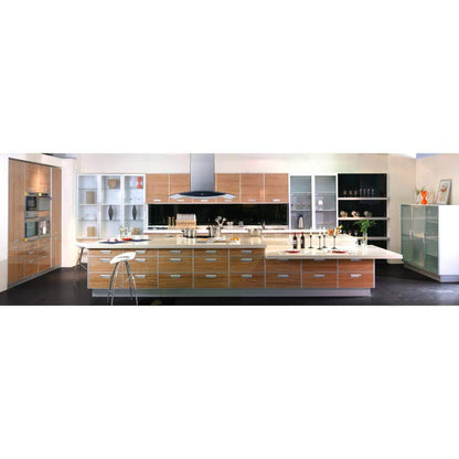 36 in. 475 CFM Convertible Kitchen Island Mount Range Hood in Stainless Steel with Tempered Glass and Touch Control