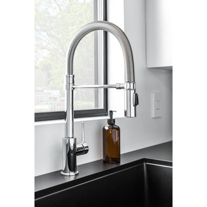 Trinsic Pro Pre-Rinse Pull-Down Kitchen Faucet with Magnetic Docking Spray Head - Limited Lifetime Warranty