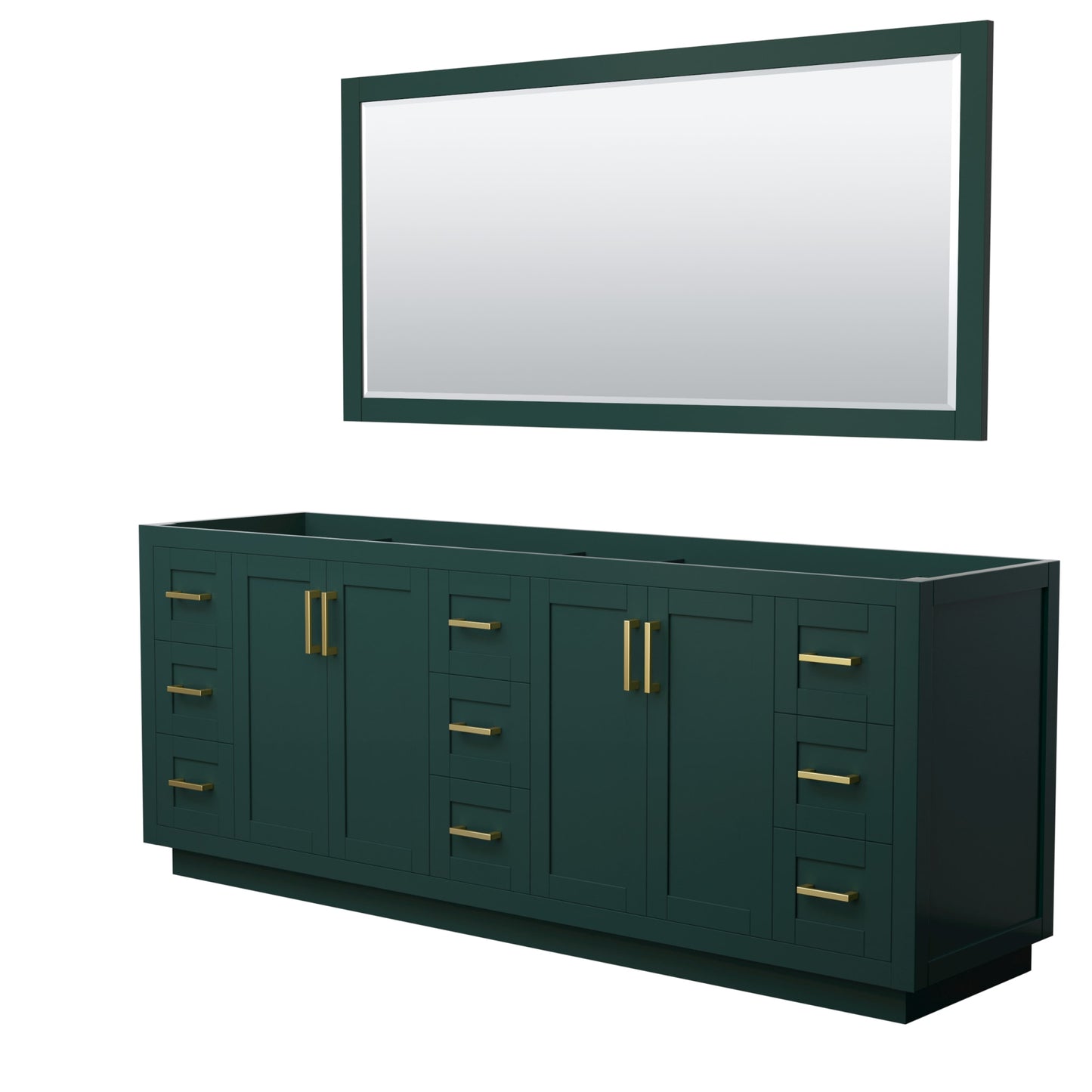 Miranda Double Bathroom Vanity - 83.25W x 33H x 21.75D