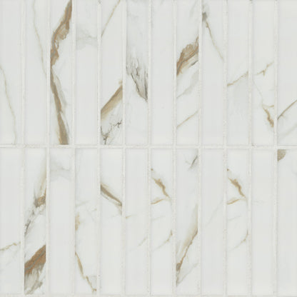 Calacatta Gold Matte Stack Pattern