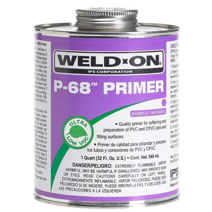 P70™ Primer, 1/2 pt, Purple, For PVC, CPVC