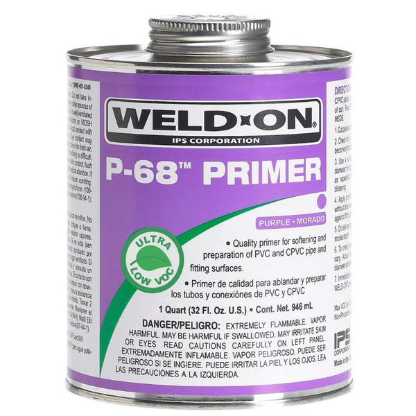 P70™ Primer, 1/4 pt, Purple, For PVC, CPVC