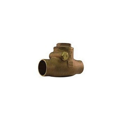 Swing Check Valve, 1-1/4 in, C, Bronze