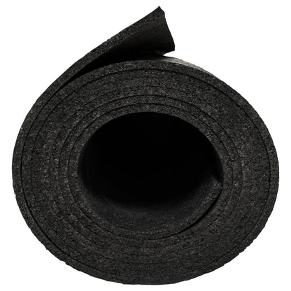 BLACK RUBBER ROLLED UTILITY MAT 48X72X0.75