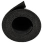 BLACK RUBBER ROLLED UTILITY MAT 48X72X0.75