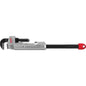 CHEATER™ Adaptable Pipe Wrench, 11 in, or 18 to 24 in Pipe, 17.13 in OAL, Overbite Jaw, Red/Silver Aluminum Handle