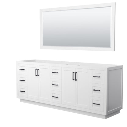 Miranda Double Bathroom Vanity - 83.25W x 33H x 21.75D