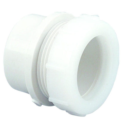 Trap Adapter, 1-1/2 in, Spigot x Slip Joint, DWV, PVC
