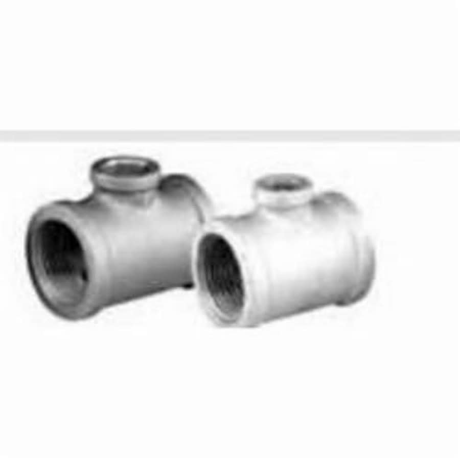 Tee, 1-1/4 x 1 x 1 in, FNPT, 150 lb, Malleable Iron, Black