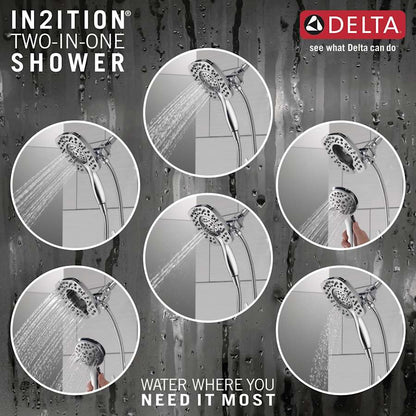 Ashlyn Monitor 17 Series Dual Function Pressure Balanced Shower Only with In2ition and Integrated Volume Control - Less Rough-In Valve