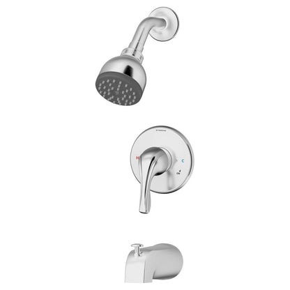 Pressure Balanced Tub & Shower Trim, ADA, Polished Chrome