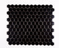 1x1 Black Hexagon