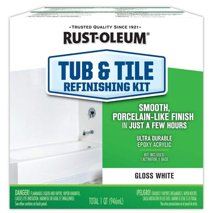 1 qt. Gloss White Tub and Tile Refinishing Kit