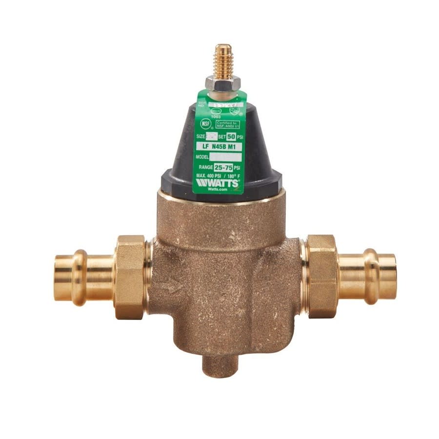 Pressure Reducing Valve, 3/4 in, Union Press, Bronze