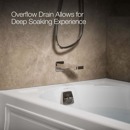Devonshire Collection 60" Three Wall Alcove Soaking Bath Tub with Left Hand Drain