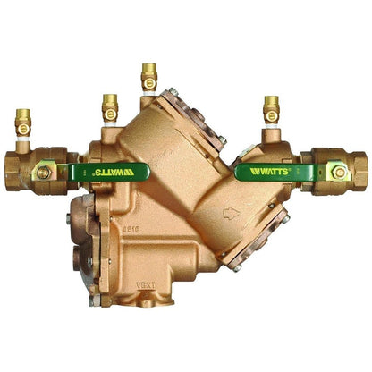 LF909 Reduced Pressure Backflow Preventer, 1-1/2 in, MNPT, Bronze