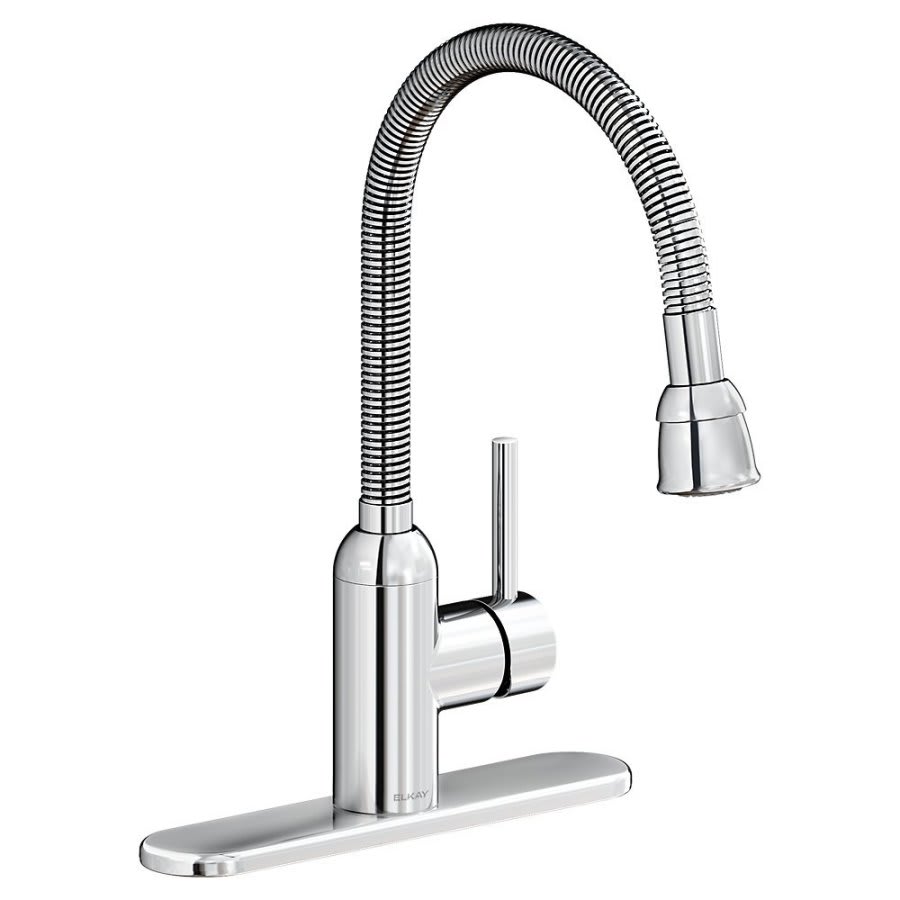 Pursuit Laundry Faucet, Deck Mount, ADA, Lever Handle, Polished Chrome