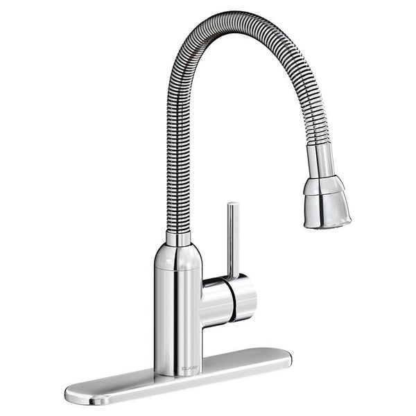Pursuit Laundry Faucet, Deck Mount, ADA, Lever Handle, Polished Chrome