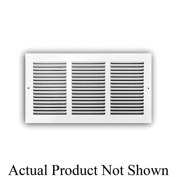 Stamped Return Grille, 8 x 8 in, 1/2 in Spacing, Steel, White