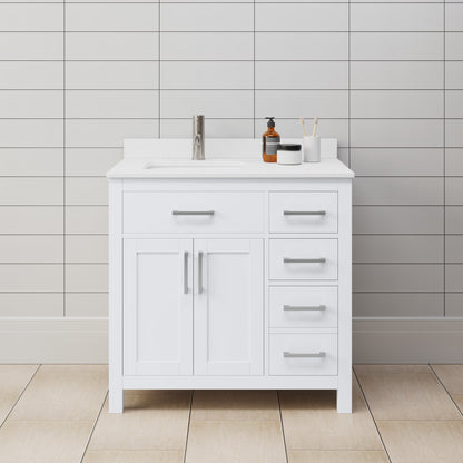 Beckett Single Bathroom Vanity - 36W x 35H x 22D