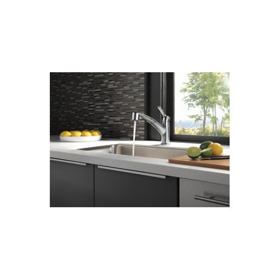 Collins™ Kitchen Faucet, Deck Mount, ADA, 1 Lever Handle, 1 or 3-Hole, Arctic Stainless