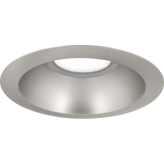 Progress Lighting 6 in. Brushed Nickel Integrated LED Recessed Trim