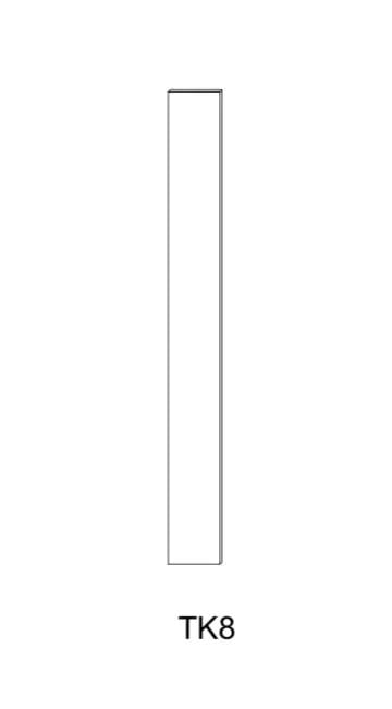 Toe Kick 8' Plywood - 4 1/2"W x 96"H x 1/4"D