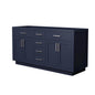 Beckett Double Bathroom Vanity with Toe Kick - 65W x 34.25H x 21.5D