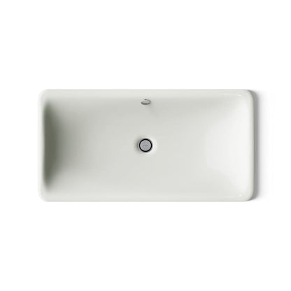 Iron Plains 30" Cast Iron Drop-In or Undermount Bathroom Sink with Overflow
