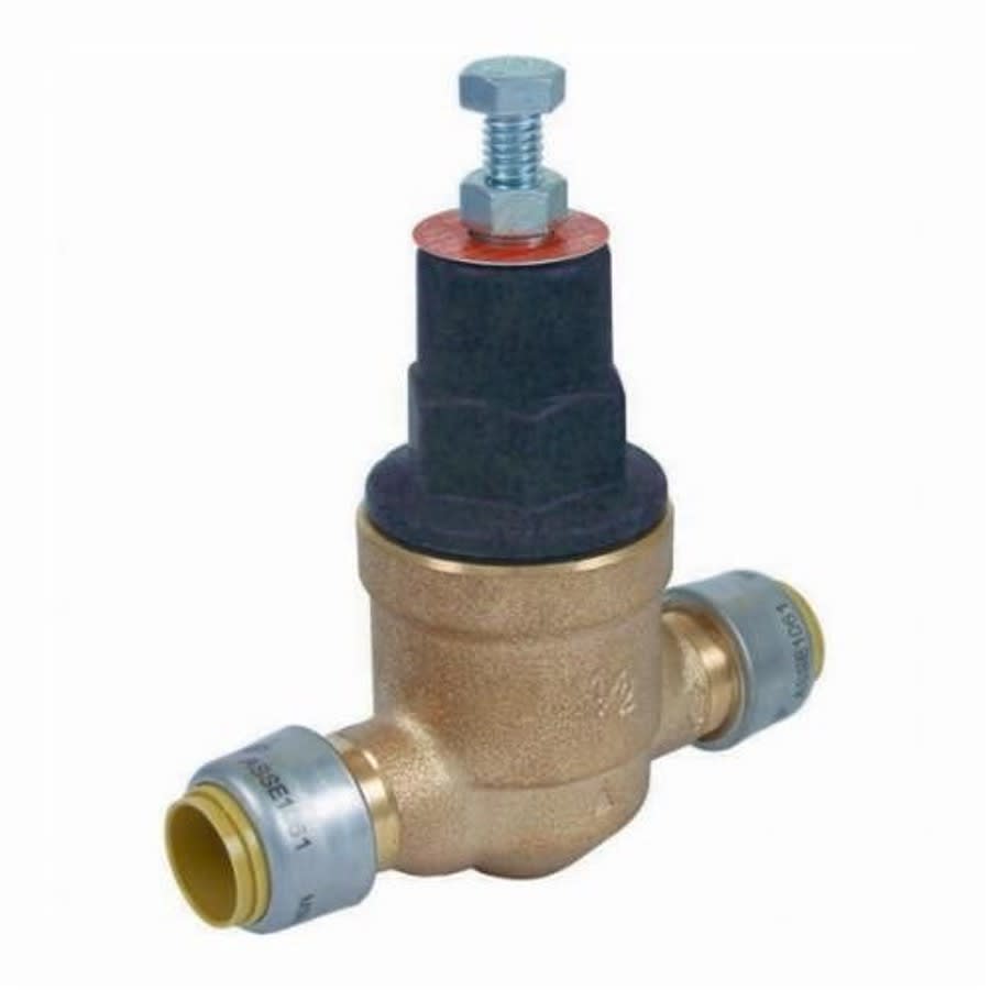 Water Pressure Regulator, 3/4 in, Push-Fit, Bronze