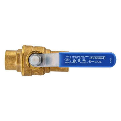 3/4 in. Brass Sweat x Sweat Full Port Ball Valve