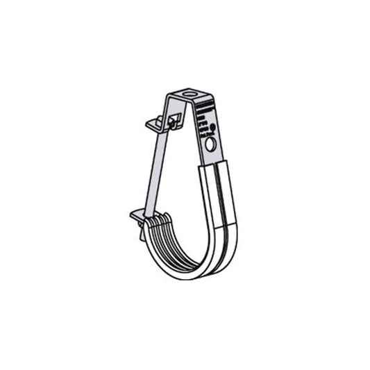 J Hanger, 2-1/2 or 3 in, Steel, Electrogalvanized, Thermal Plastic Elastomer Lined