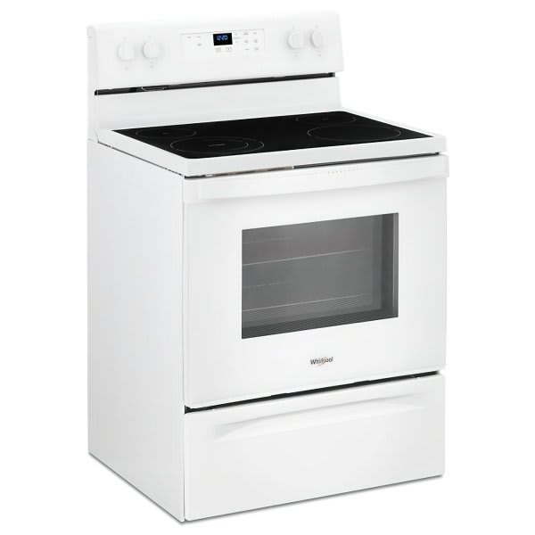 30 in. 5.3 cu. ft. 4-Burner Electric Range in White with Storage Drawer