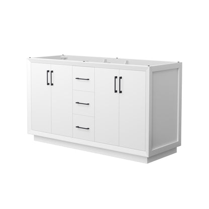 Strada Double Bathroom Vanity - 59.25W x 34.25H x 21.75D
