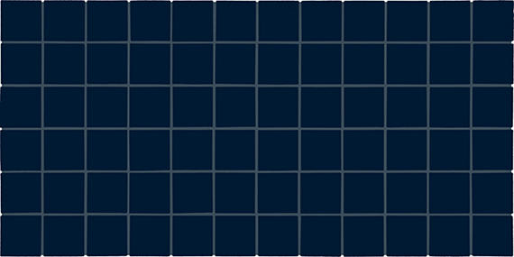 Color Wheel Mosaic Navy Herringbone 1X3 Glossy