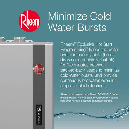 Performance Platinum 9.5 GPM Smart Super High Efficiency Indoor or Outdoor Natural Gas Tankless Water Heater