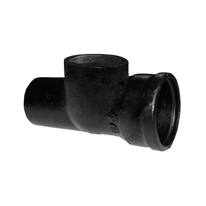 Service Weight Cleanout Test Tee, 2 in, Spigot x Hub x FNPT, Cast Iron